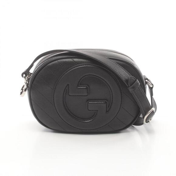 GUCCI Black Leather Shoulder Bag - Picture 1 of 5